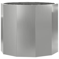 vidaXL Planter Silver 60 x 60 x 50 cm Galvanised Steel 2