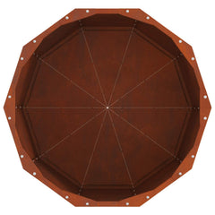 vidaXL Planter Rusty 60 x 60 x 50 cm Weathering Steel 6