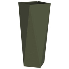 vidaXL Planter Olive Green 30 x 30 x 75 cm Steel 2