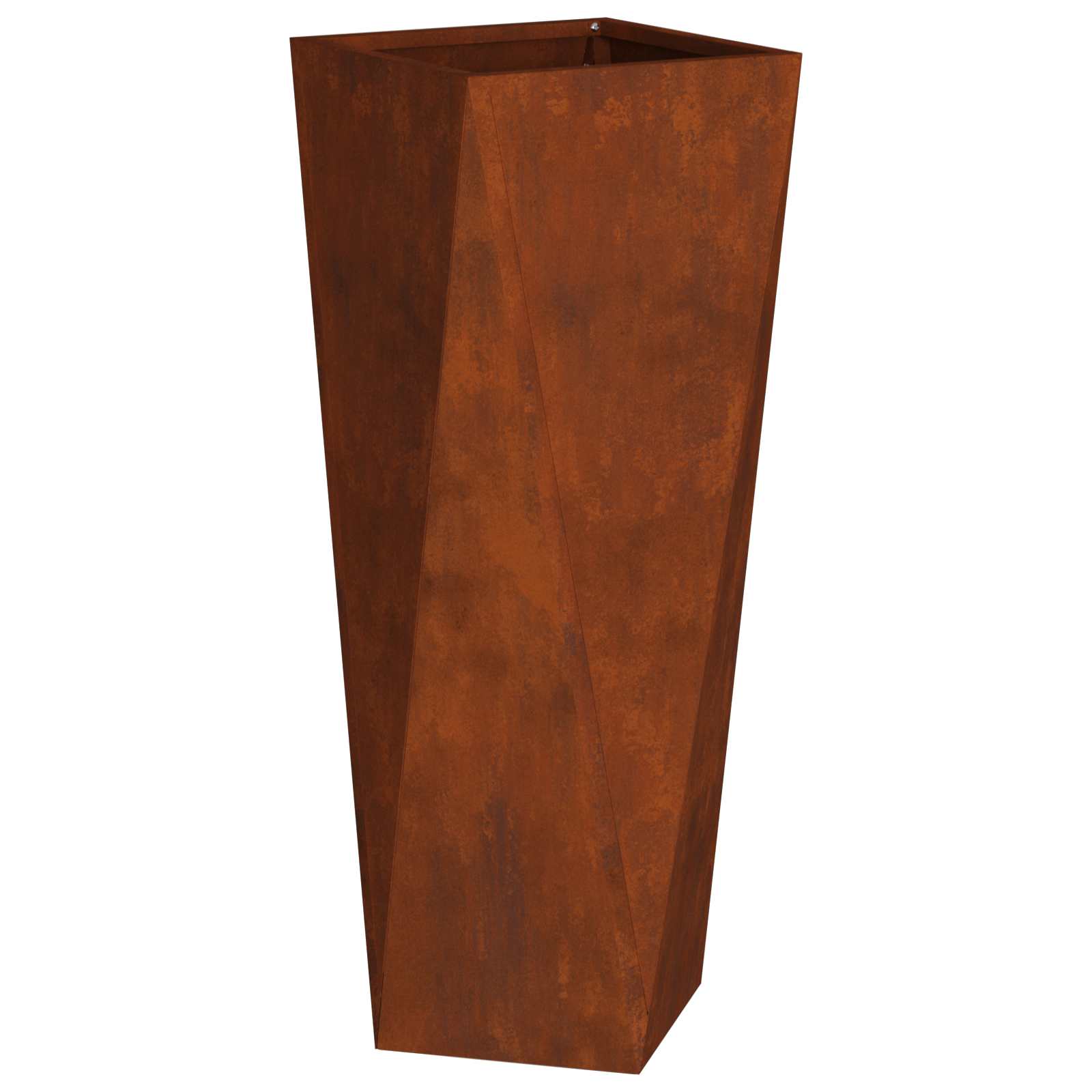 vidaXL Planter Rusty 30 x 30 x 75 cm Weathering Steel 2