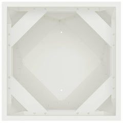 vidaXL Planter White 40 x 40 x 75 cm Steel 6