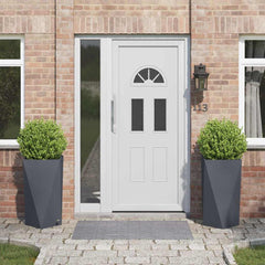 Planter Steel 2 pcs Width 40 cm Anthracite 75 cm