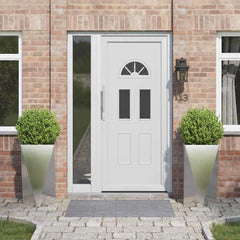 Planter Steel 2 pcs Width 40 cm Stainless steel 75 cm