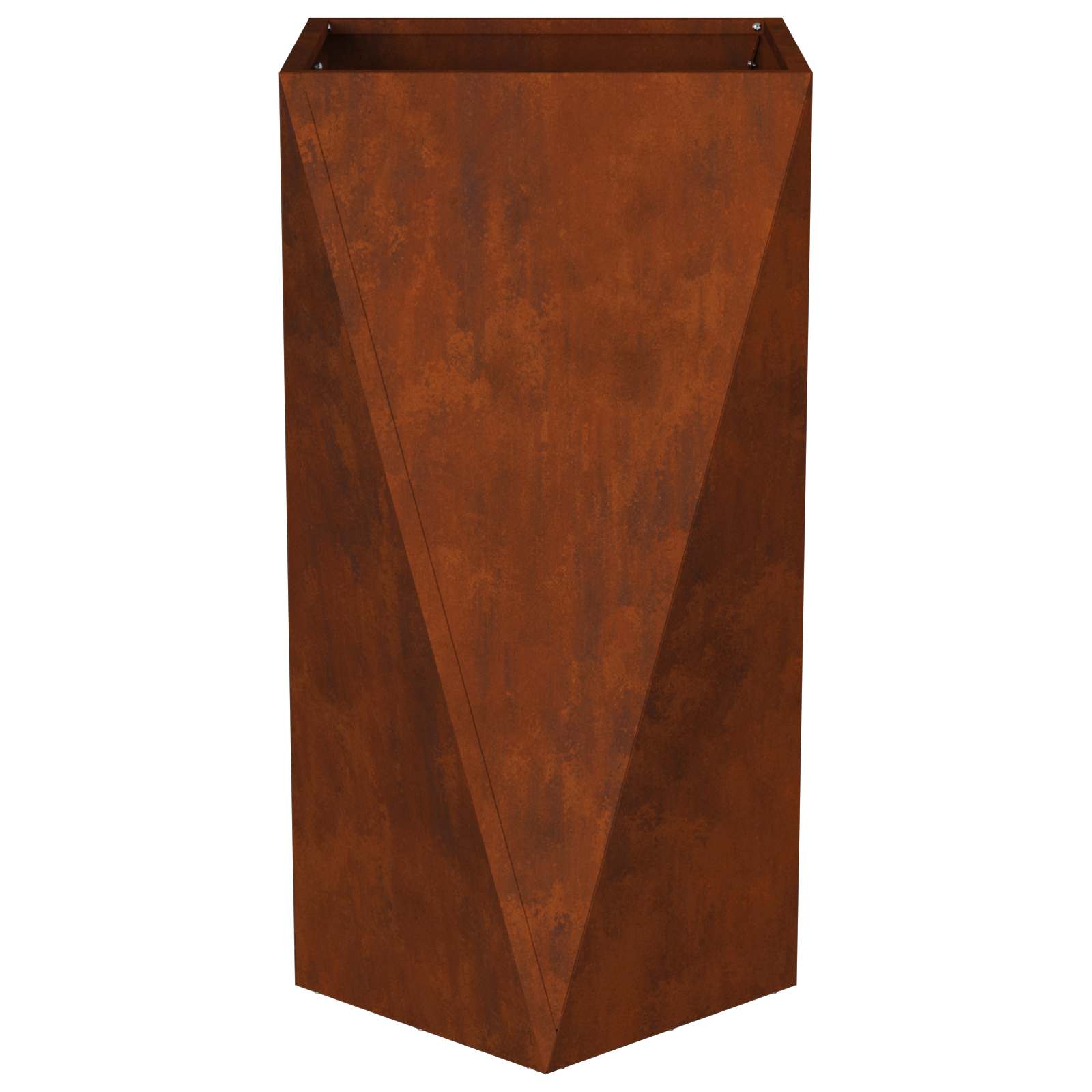 vidaXL Planter Rusty 40 x 40 x 75 cm Weathering Steel 6