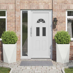 vidaXL Planter Steel 2 pcs Width 50 cm