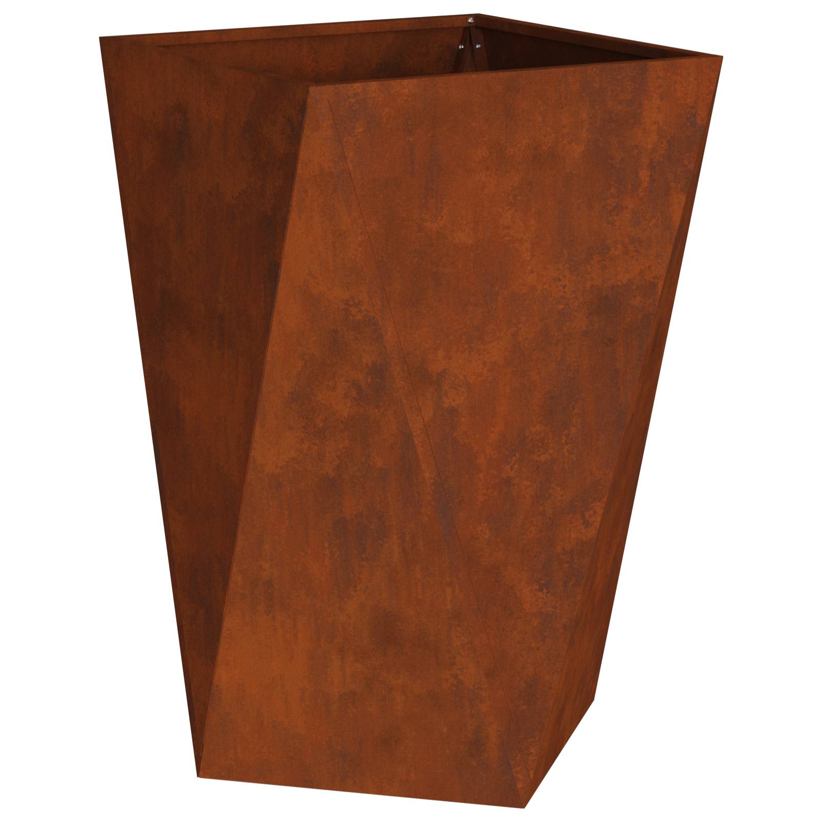 vidaXL Planter Rusty 50 x 50 x 75 cm Weathering Steel 2