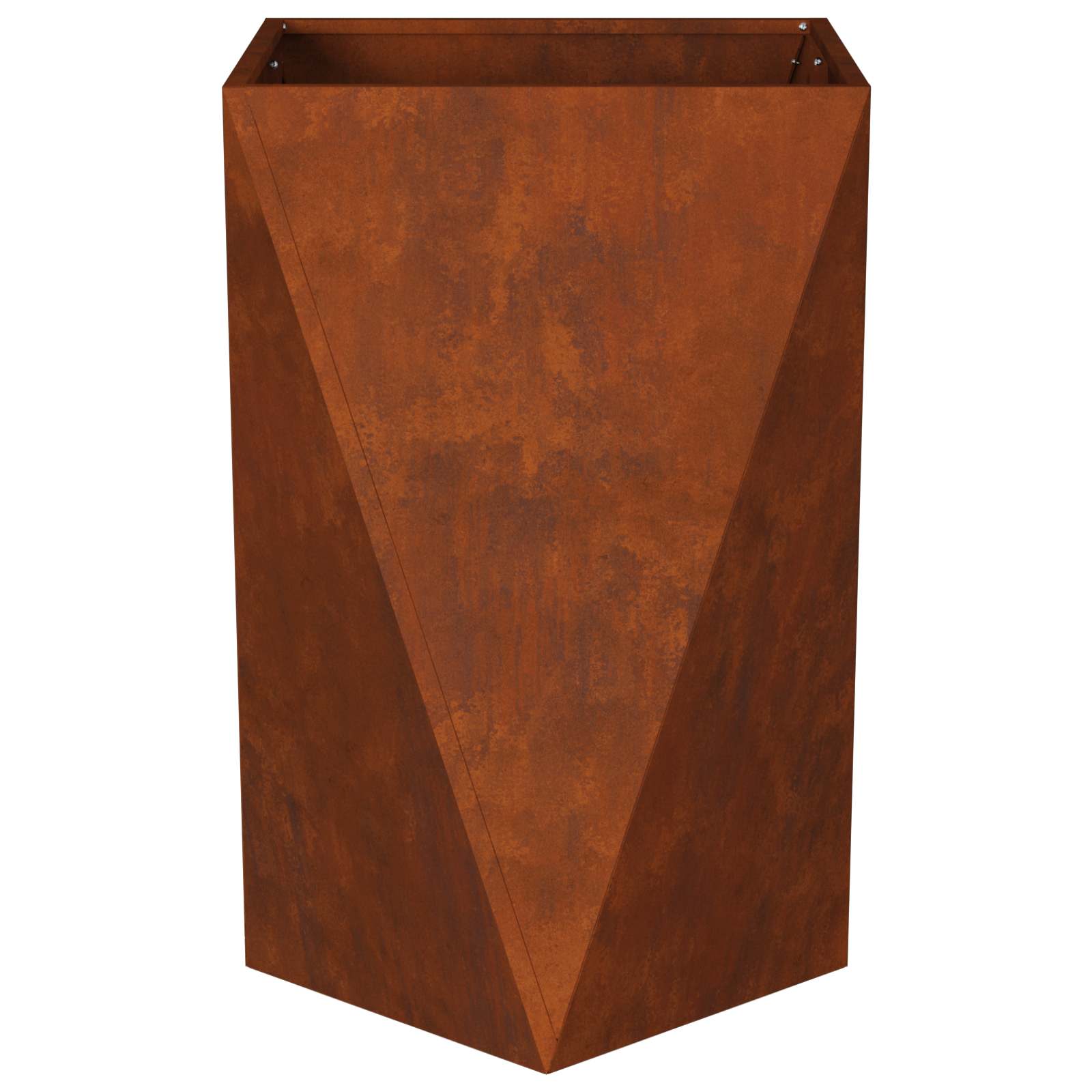 vidaXL Planter Rusty 50 x 50 x 75 cm Weathering Steel 6
