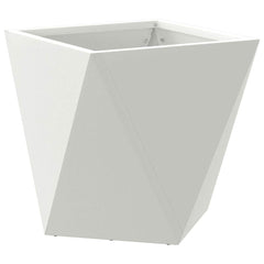 vidaXL Planter 2 pcs White 30 x 30 x 30 cm Steel 5