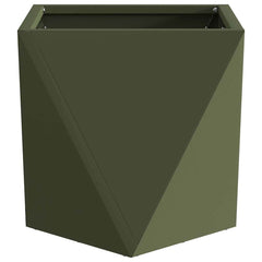 vidaXL Planter 2 pcs Olive Green 30 x 30 x 30 cm Steel 6