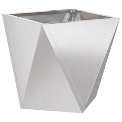vidaXL Planter Silver 40 x 40 x 40 cm Stainless Steel 2
