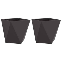 Planter Steel 2 Width 50 cm Black