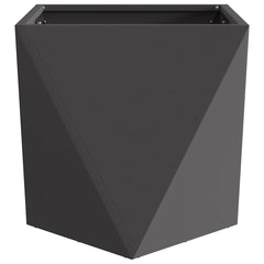 vidaXL Planter 2 pcs Black 50 x 50 x 50 cm Steel 6