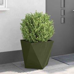 vidaXL Planter Olive Green 50 x 50 x 50 cm Steel 4