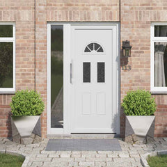 vidaXL Planter Steel 2 pcs Width 50 cm
