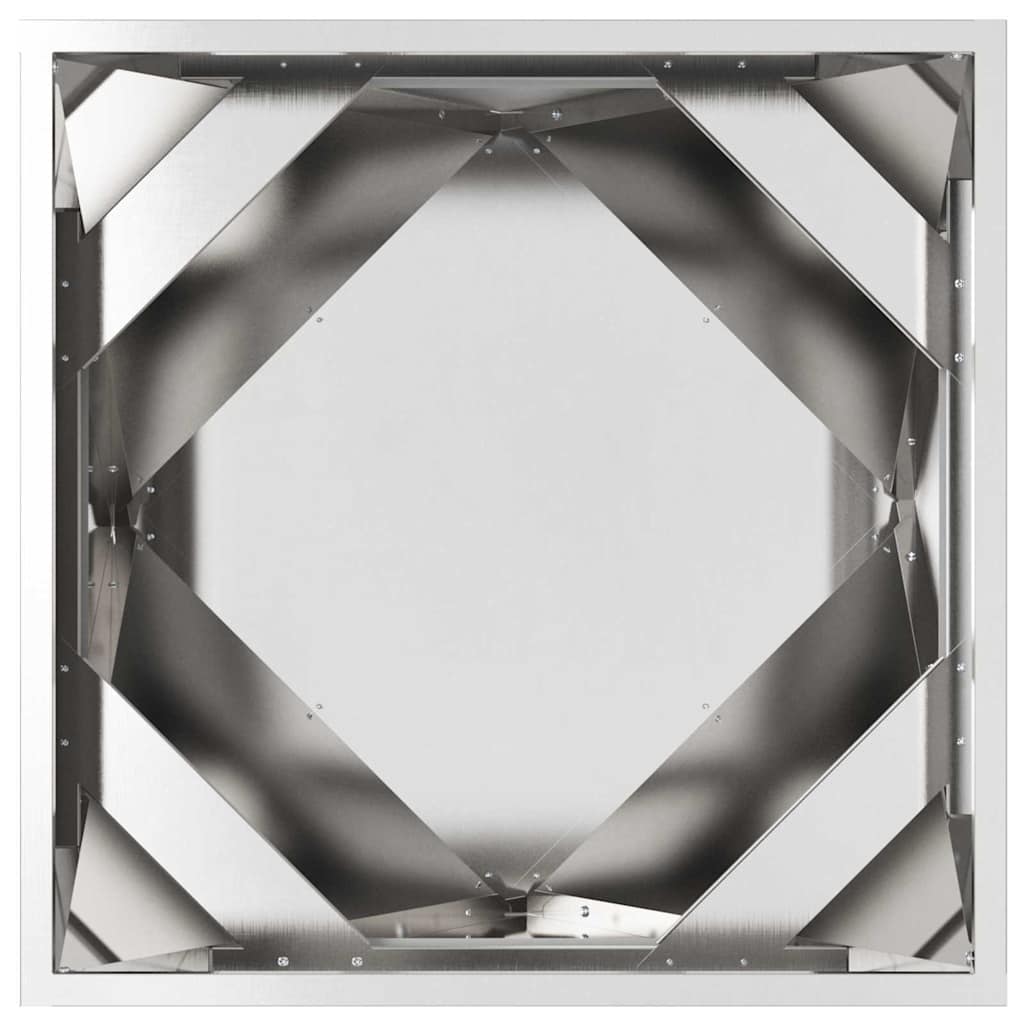 vidaXL Planter Silver 50 x 50 x 50 cm Galvanised Steel 6