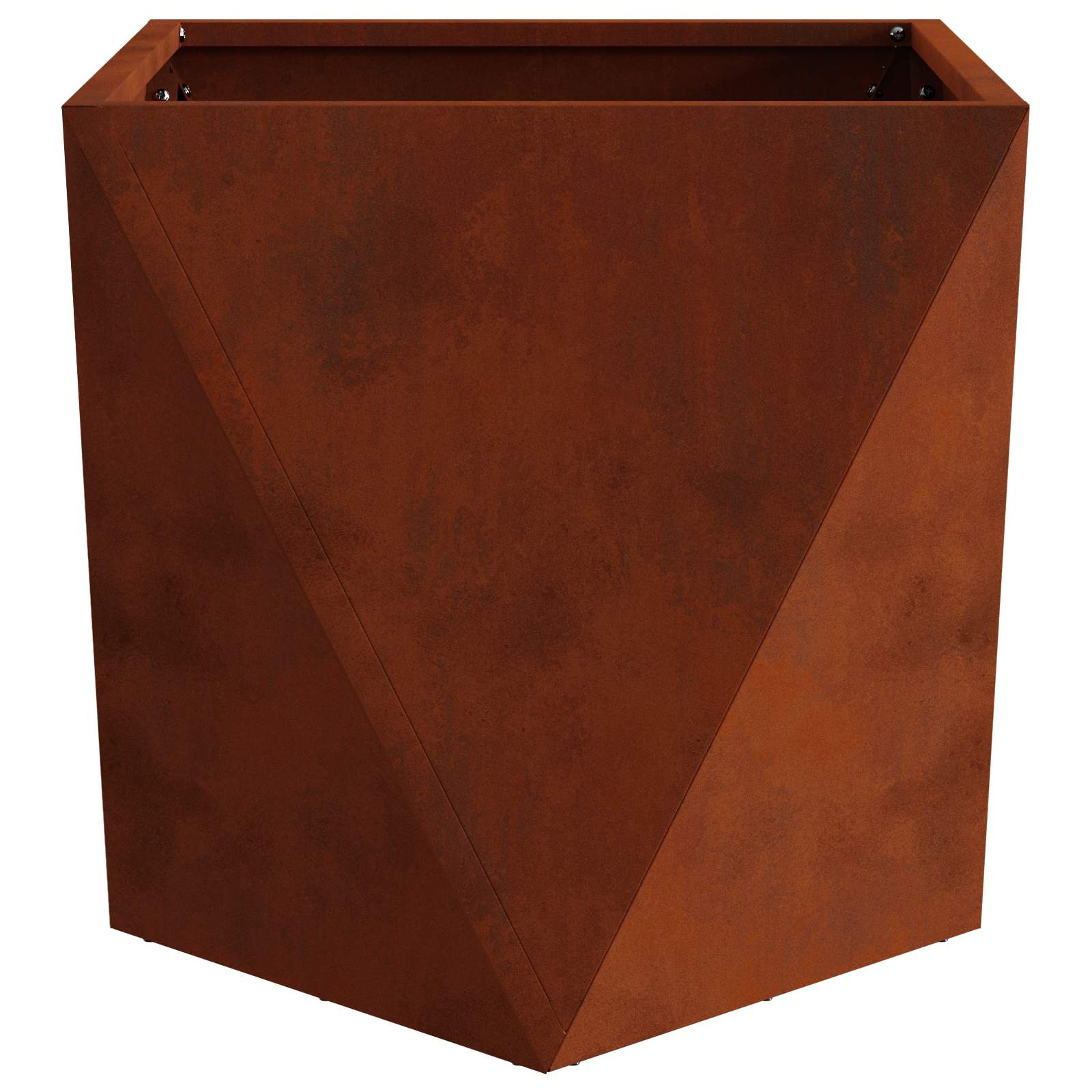 vidaXL Planter Rusty 50 x 50 x 50 cm Weathering Steel 6