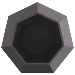 vidaXL Planter Black 100 x 100 x 80 cm Steel 6