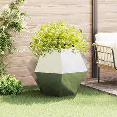 vidaXL Planter Silver 100 x 100 x 80 cm Galvanised Steel 1