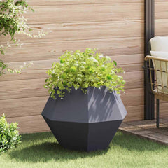 Planter 75 x 75 x 60 cm Steel Anthracite