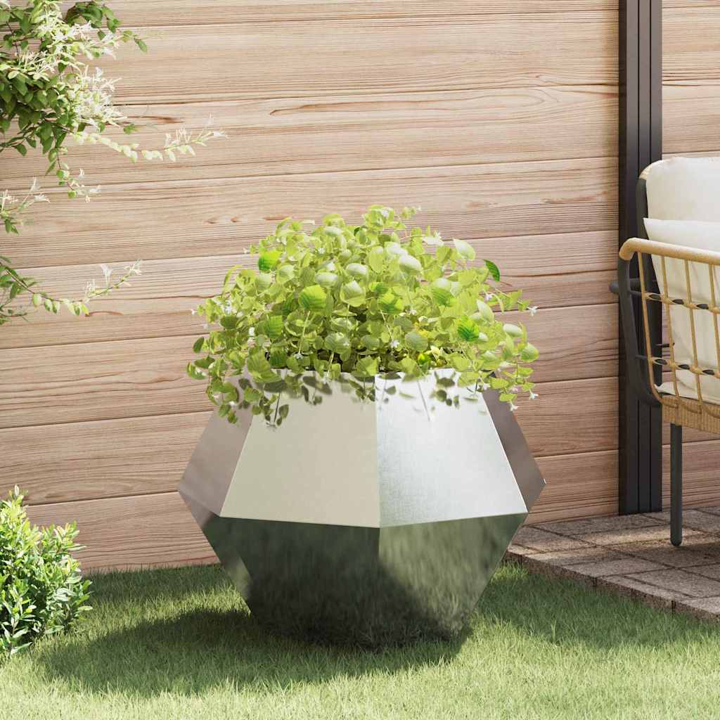 Planter 75 x 75 x 60 cm Steel Stainless steel