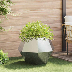 Planter 75 x 75 x 60 cm Steel Stainless steel