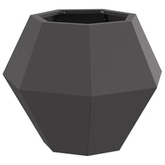 vidaXL Planter 2 pcs Black 50 x 50 x 40 cm Steel 5