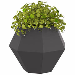 vidaXL Planter 2 pcs Black 50 x 50 x 40 cm Steel 3