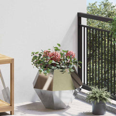 vidaXL Planter Silver 50 x 50 x 40 cm Stainless Steel 4
