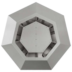 vidaXL Planter Silver 50 x 50 x 40 cm Stainless Steel 6