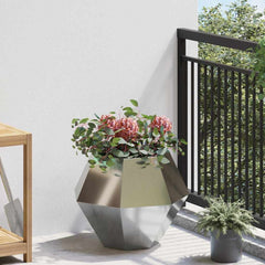 vidaXL Planter 2 pcs Silver 50 x 50 x 40 cm Galvanised Steel 4