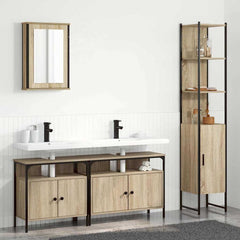 Bathroom Furniture Set 4 pcs Engineered Wood Sonoma oak