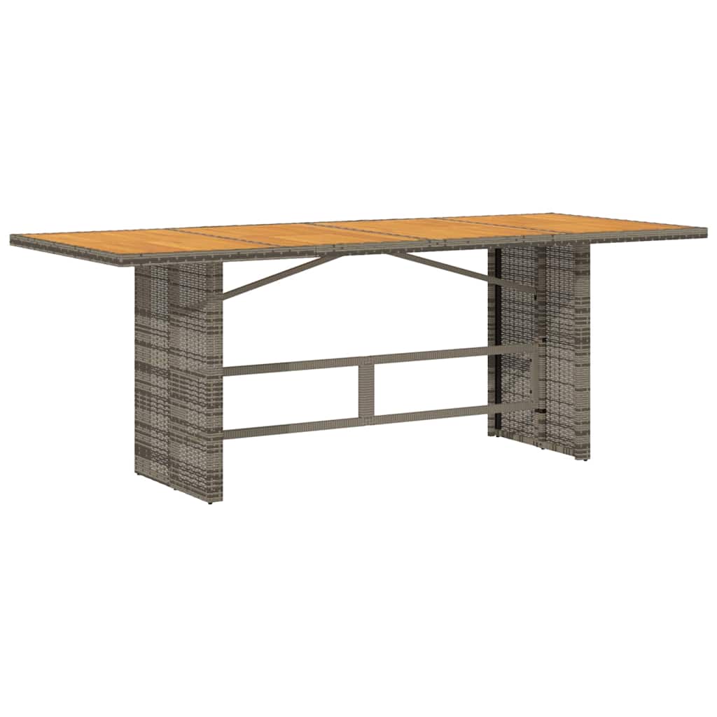 Garden Dining Set 7 pcs and Brown Poly Rattan 6-seater