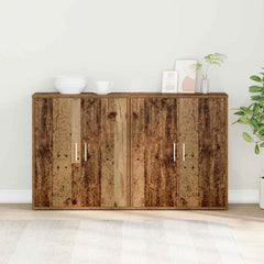 Sideboards 2 pcs 60x31x70 cm Engineered Wood Old wood