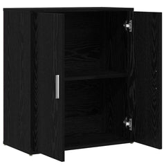 Sideboards 2 pcs 60x31x70 cm Engineered Wood Black oak