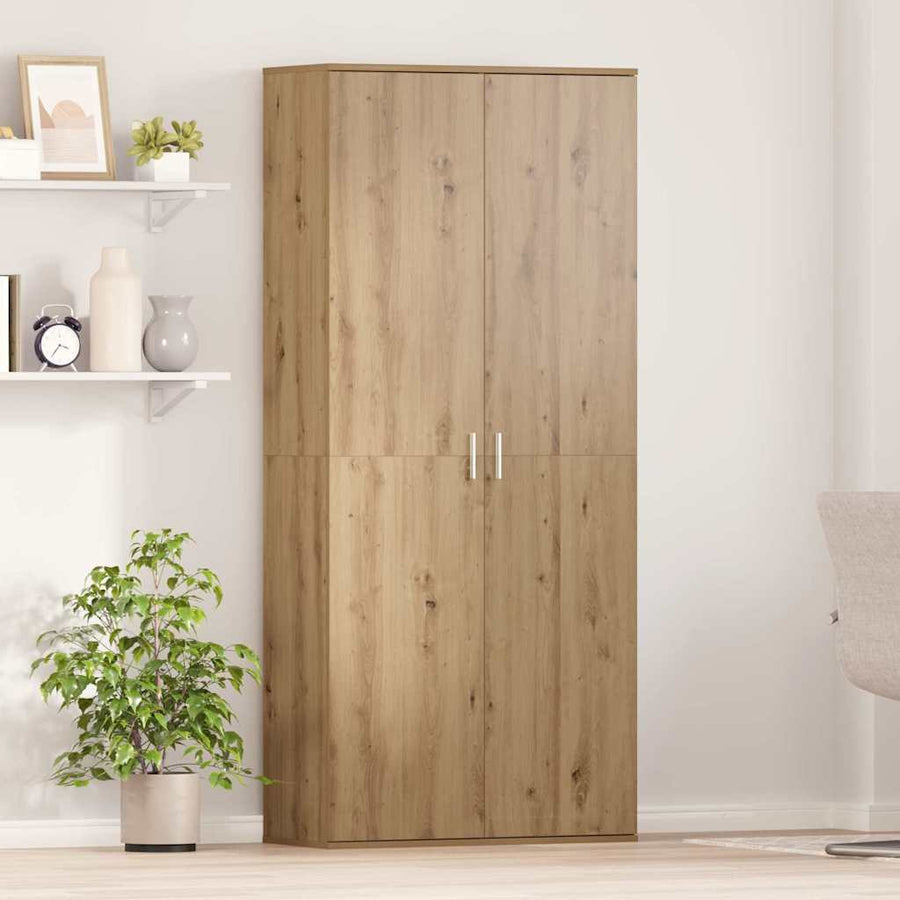 vidaXL Highboard 80 x 35 x 180 cm Engineered Wood Artisan oak 1