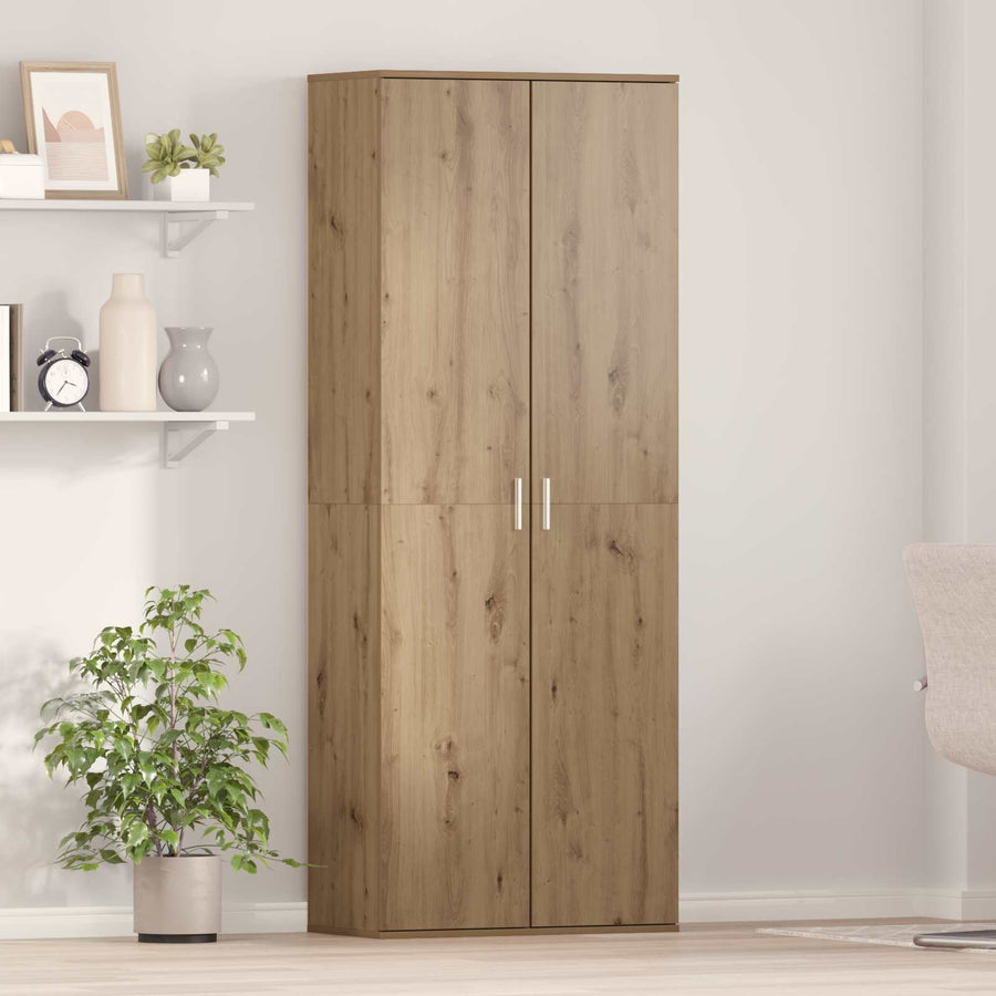 vidaXL Highboard 70 x 33.5 x 180 cm Engineered Wood Artisan Oak 1