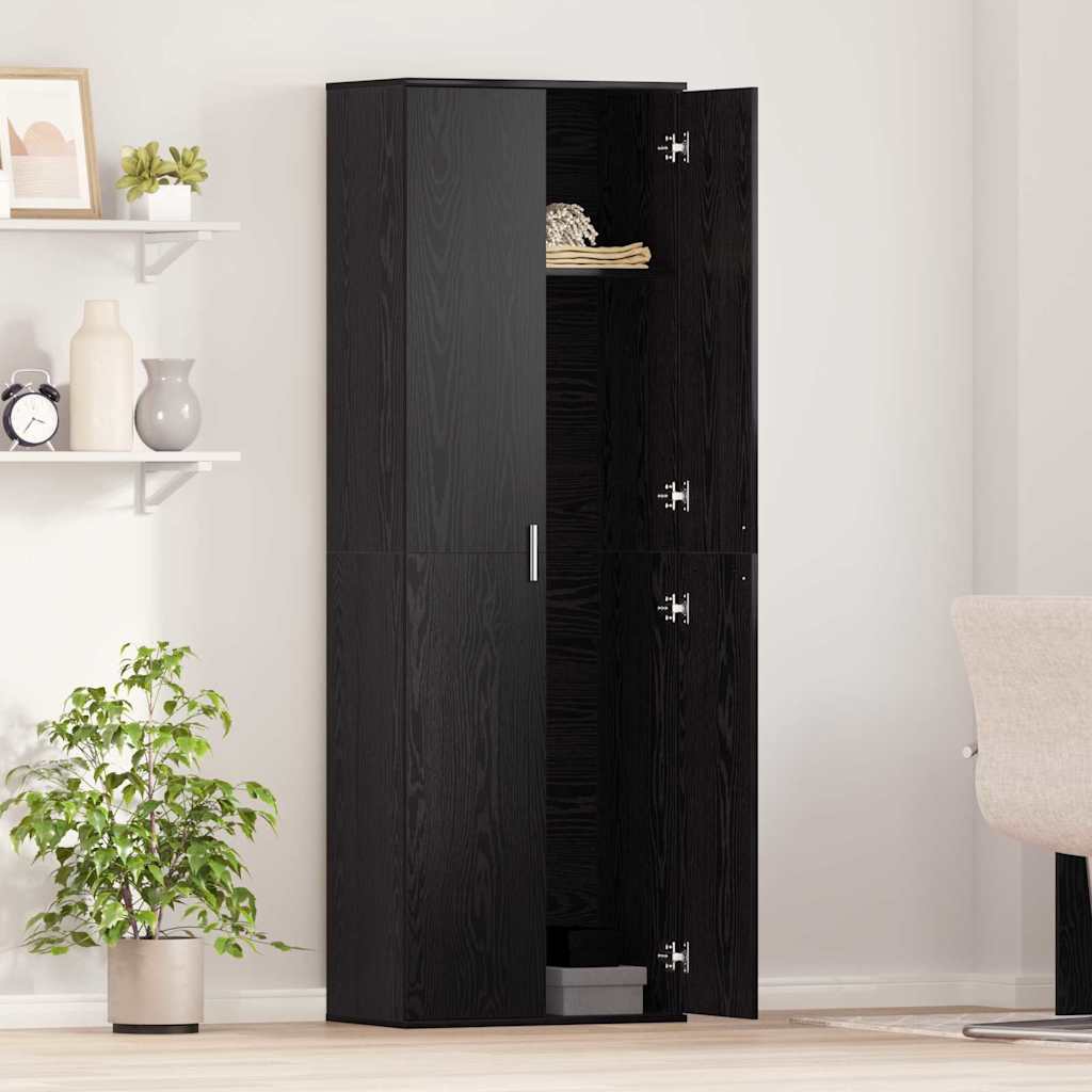 Highboard Engineered Wood Black Oak, image 4