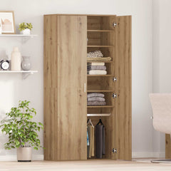 vidaXL Highboard 80 x 39 x 178 cm Engineered Wood Artisan Oak 4