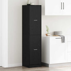 vidaXL Apothecary Cabinet Black oak 40 x 41 x 174.5 cm Engineered wood 1