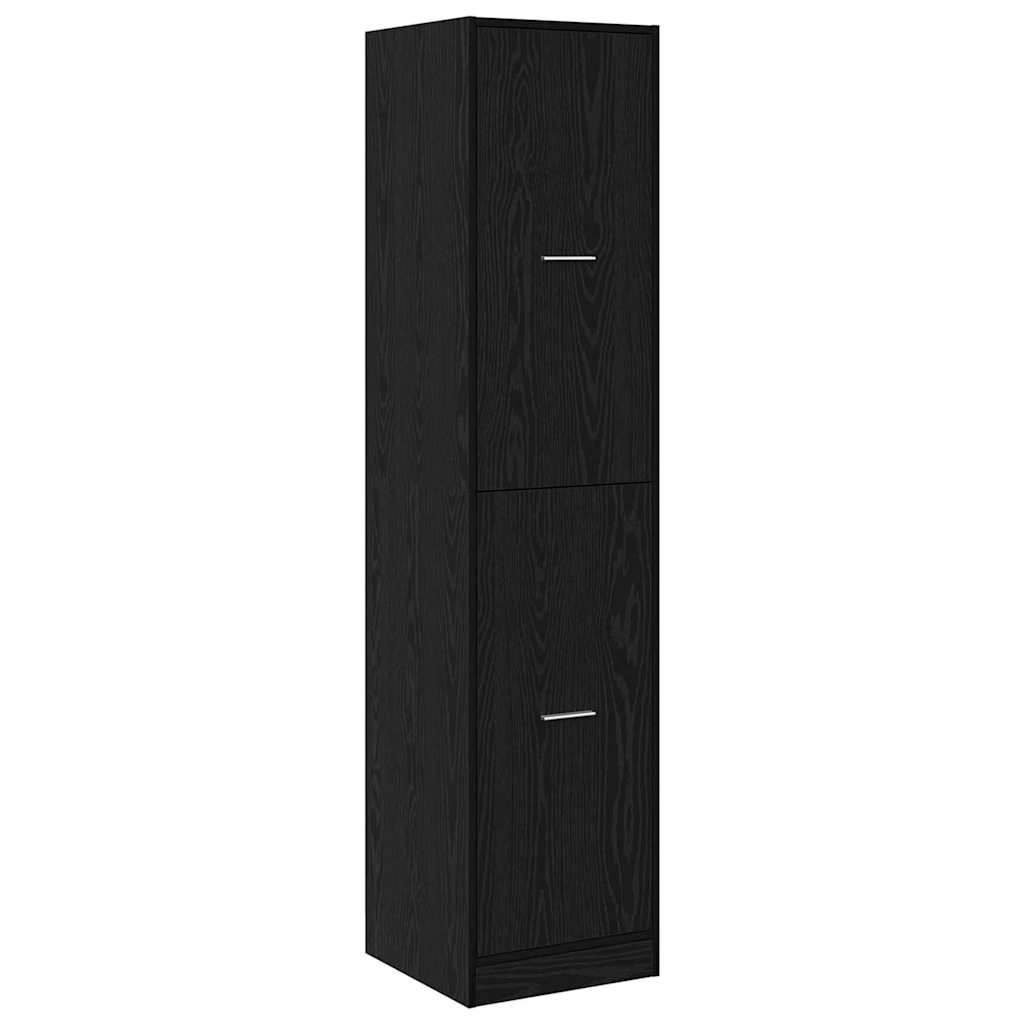 vidaXL Apothecary Cabinet Black oak 40 x 41 x 174.5 cm Engineered wood 5