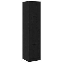 vidaXL Apothecary Cabinet Black oak 40 x 41 x 174.5 cm Engineered wood 5