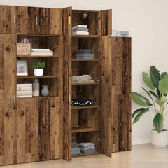 Storage Cabinet 2 pcs 70 x 42.5 x 225 cm Old wood