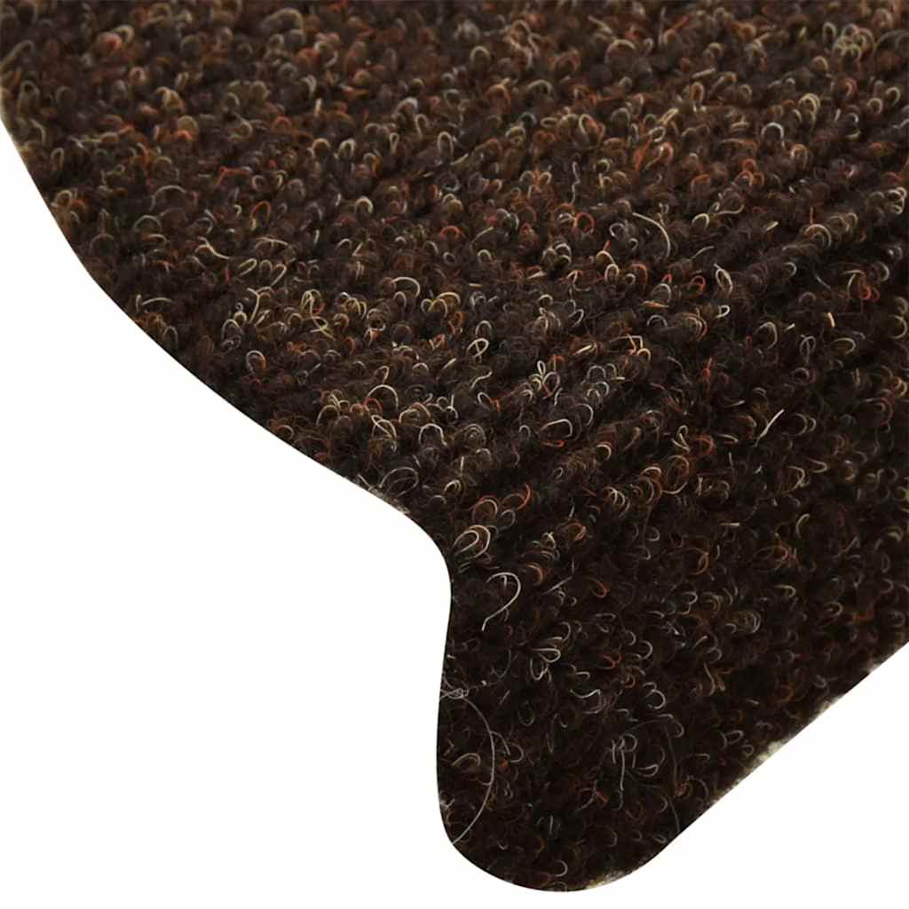 Stair Mats Self-adhesive 65x21x4 cm 30 pcs Brown