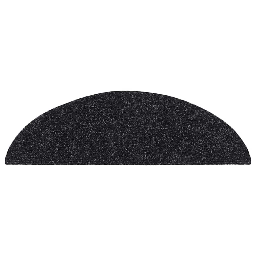 Stair Mats Self-adhesive Half Round 30 pcs