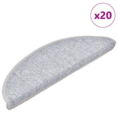 vidaXL Self-adhesive Stair Mats 20 pcs 56 x 17 x 3 cm Non-Slip 1