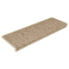 Stair Mats Self-adhesive Sisal-Look 65x21x4 cm 30 pcs Sand