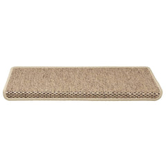 Stair Mats Self-adhesive Sisal-Look 65x21x4 cm 30 pcs Sand