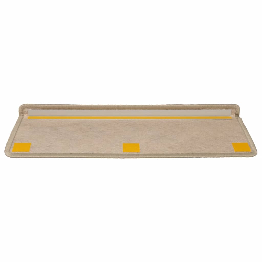 Stair Mats Self-adhesive Sisal-Look 65x21x4 cm 30 pcs Sand
