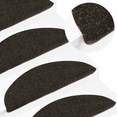 vidaXL Stair Mats Self-adhesive 30 pcs Anthracite 56x17x3 cm 1