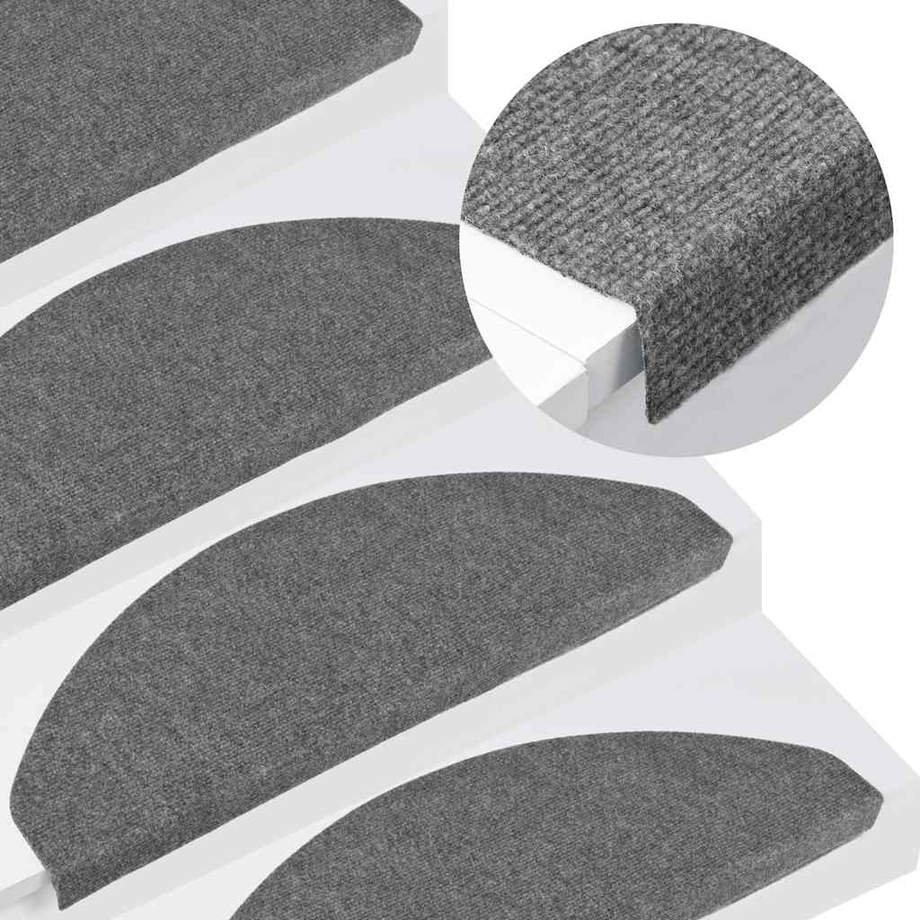 Stair Mats Self-adhesive in Grey